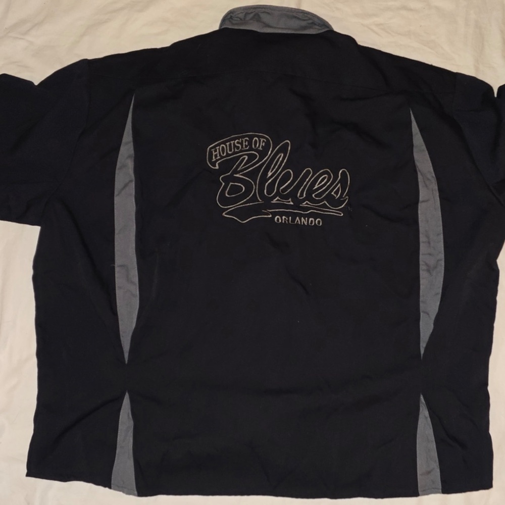 House of Blues Black Casual Button Down Shirt